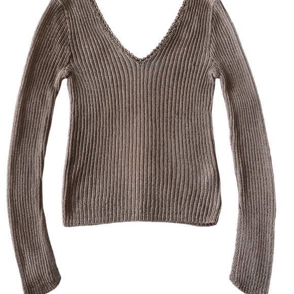 Topshop Metallic Rose Gold Top - Picture 4 of 9